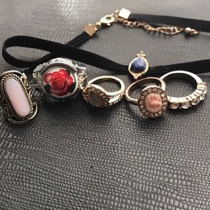Choker + rings